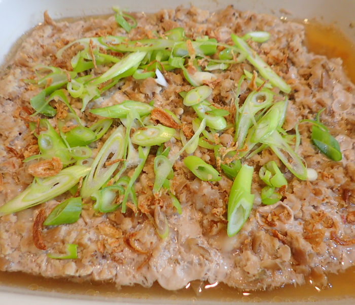 Steamed Minced Pork with Tung Choy (冬菜蒸猪肉)