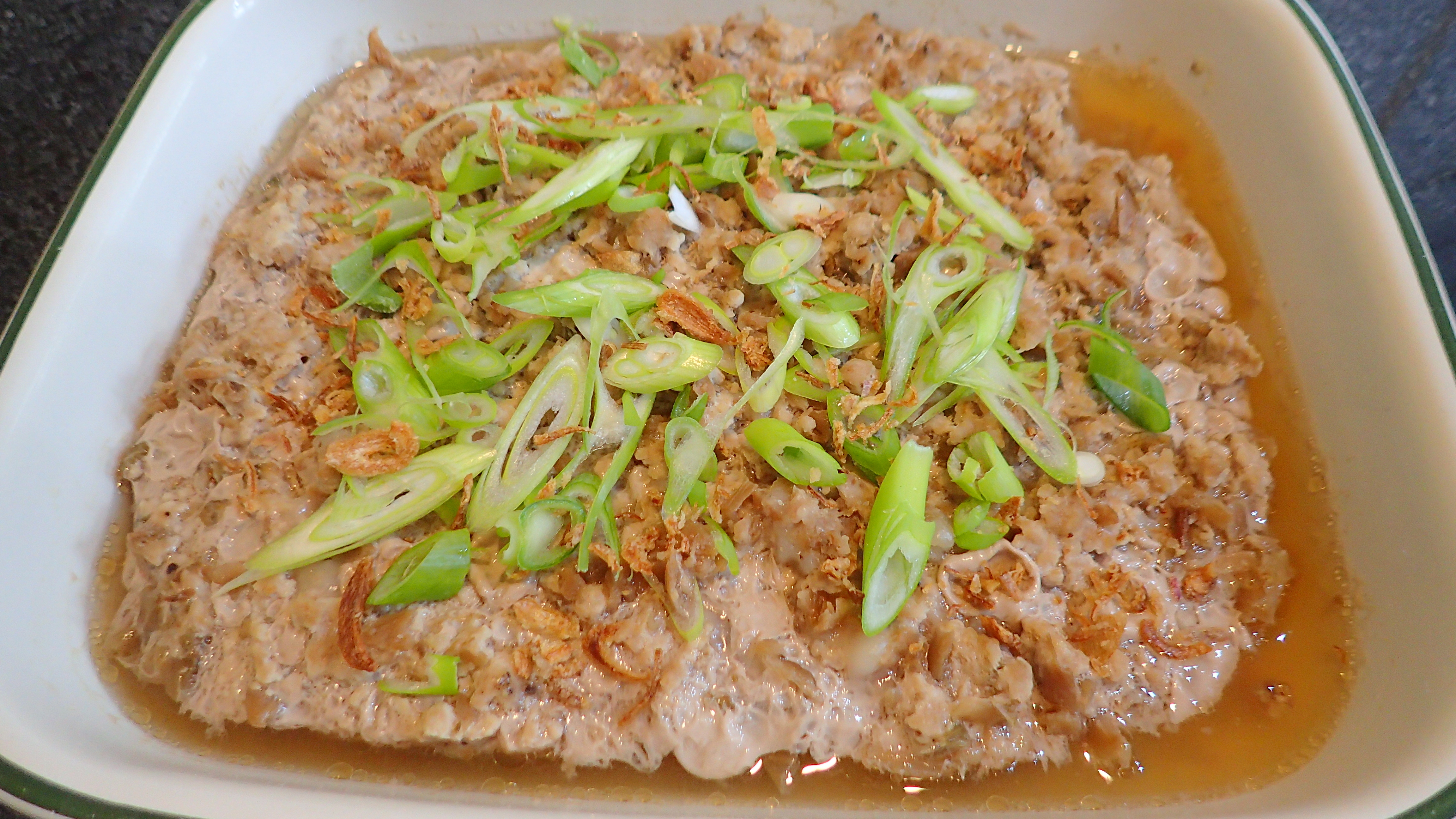 Steamed Minced Pork with Tung Choy (冬菜蒸猪肉)