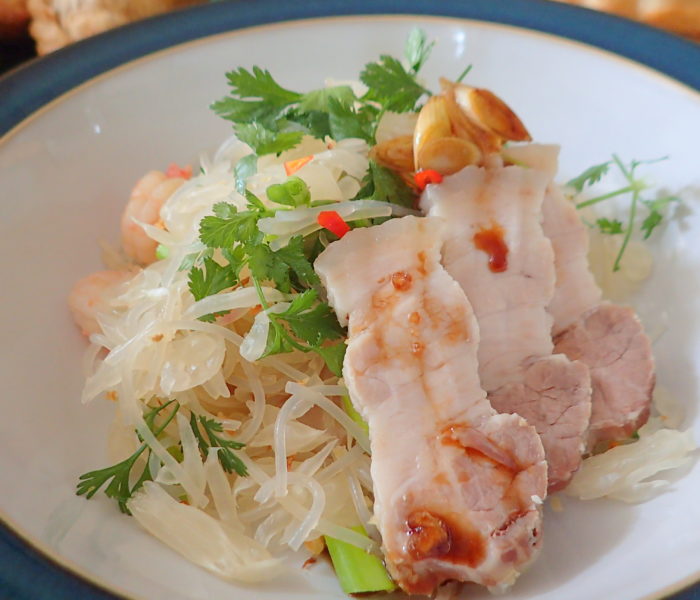 Pomelo, Prawn and Cellophane (bean thread) noodles salad – Special