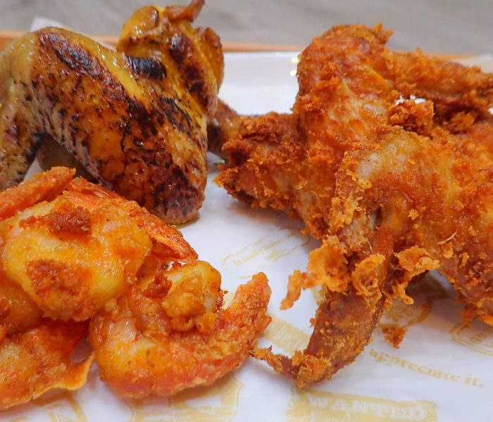 Fried and Roasted chicken wings