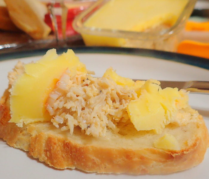 Potted crab with a hint of lemon