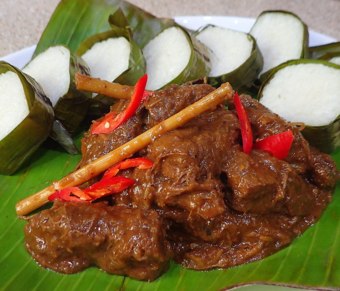 Beef Rendang + cheat lemang