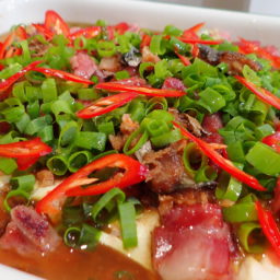 Salt fish toufo (Kiam Hue Bean Curd)