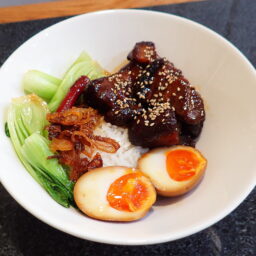 Braised Pork Rice Bowl – Lu Rou Fan (滷肉饭) – Update