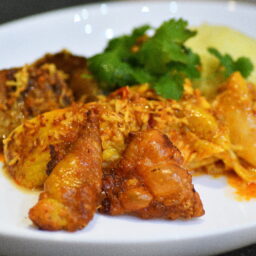 Chicken Rendang with Crispy skin (SousVide)
